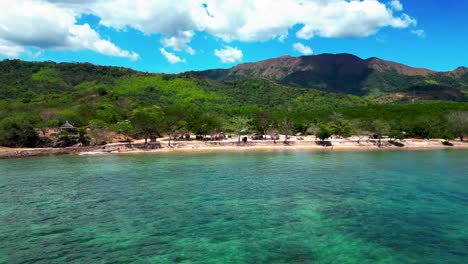 tropical beach paradise with crystal clear waters