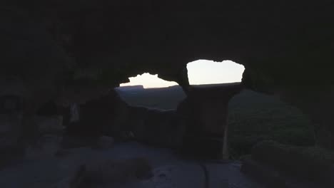 cave interior with scenic view