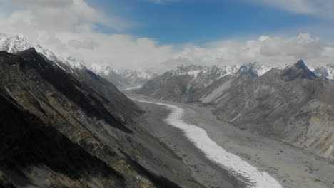 foto de drone del glaciar más largo del mundo