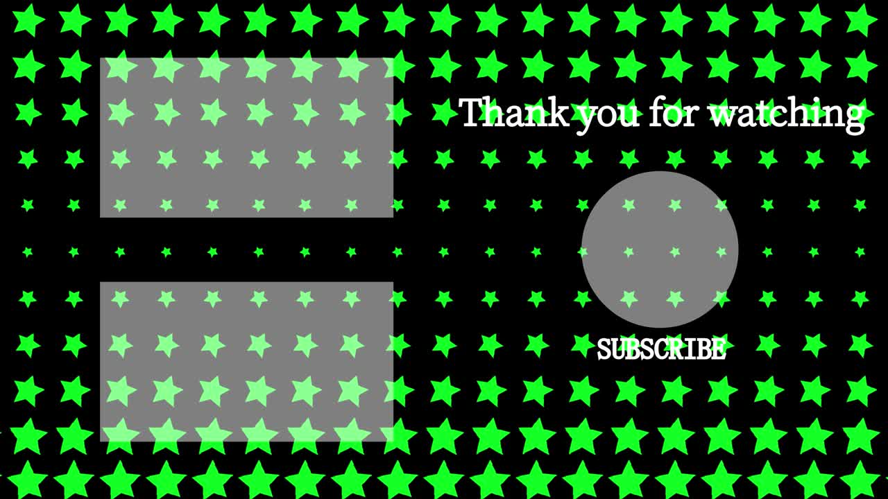 스타 웨이브 엔드 카드 엔딩 스크린 모션 그래픽