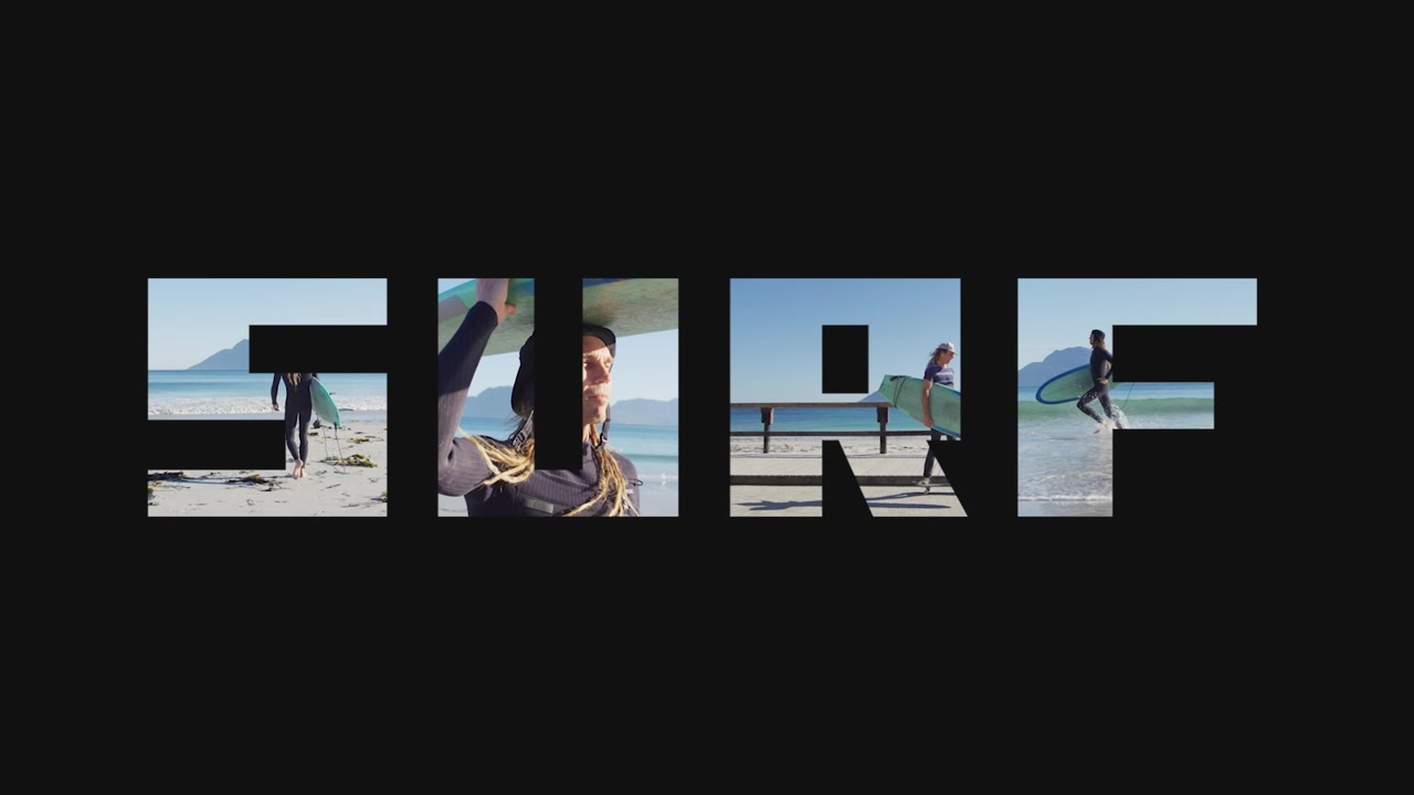 Active People Enjoying Running, Surfing, and Skateboarding