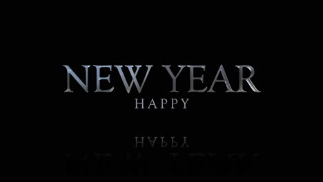 elegance style happy new year text on black gradient