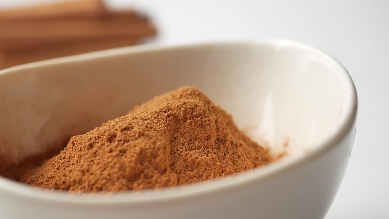 Cinnamon Powder in a Bowl