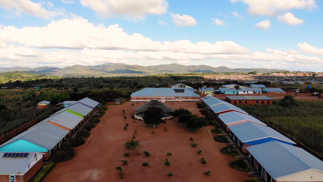 Kids Playing Football in Refugee Camp, Malawi, Africa
