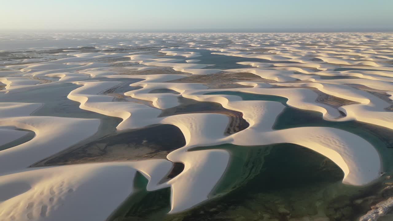 Aerial View of Lençóis Maranhenses National Park in Brazil