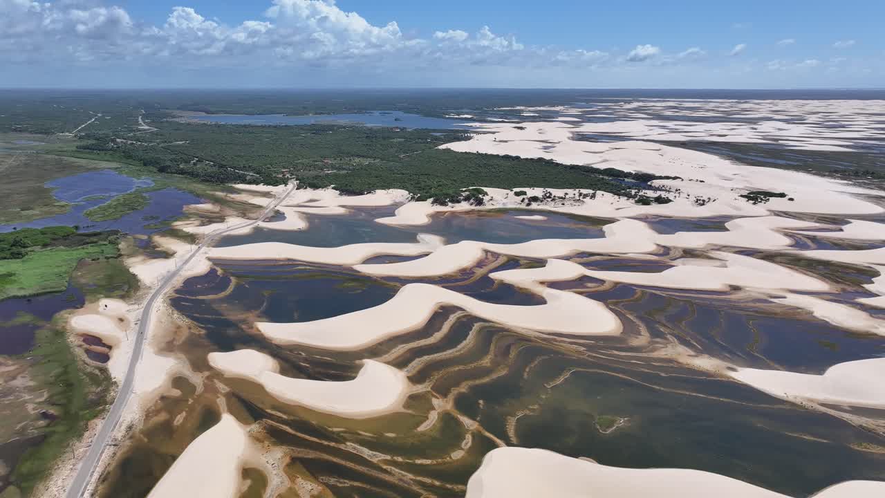 Aerial View of Lençóis Maranhenses National Park