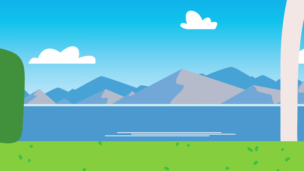 Paisaje de lago de montaña