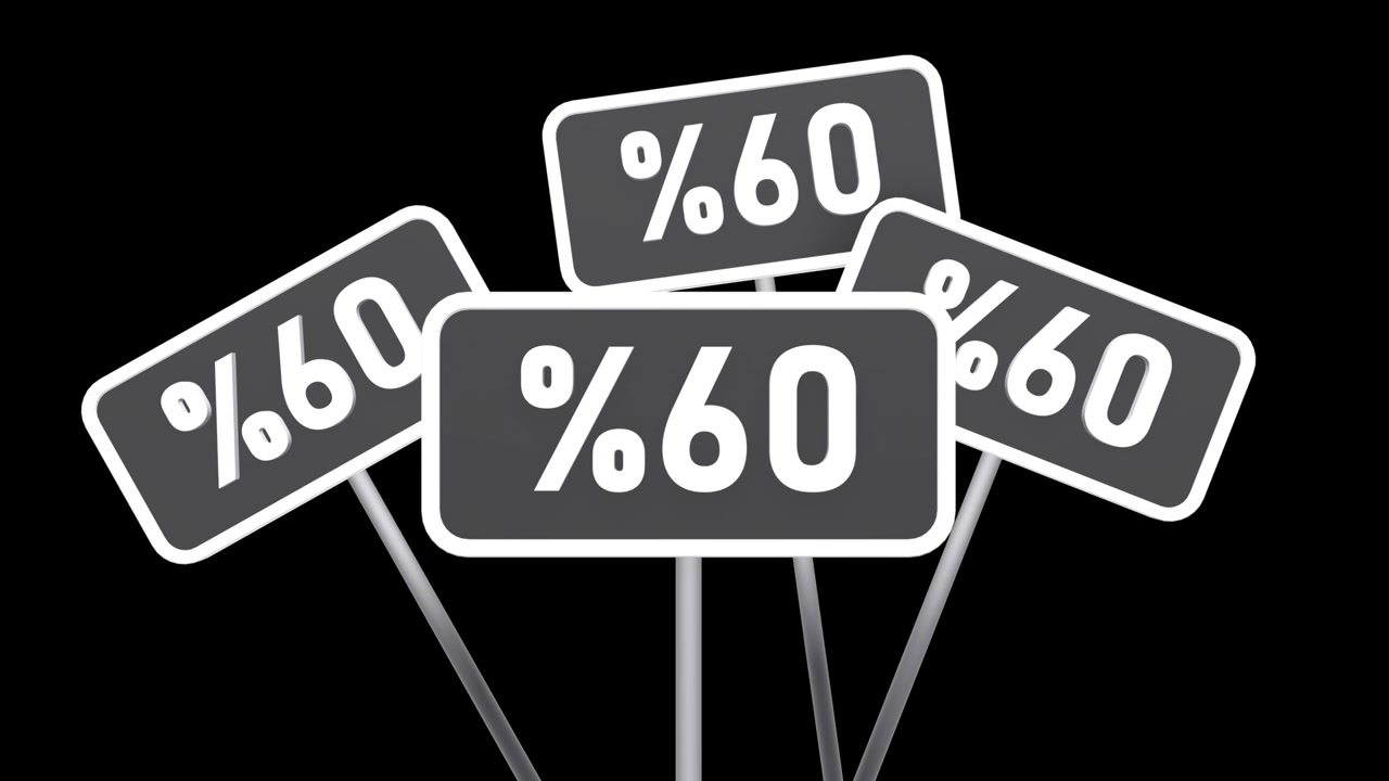 60% Off Sale Signs