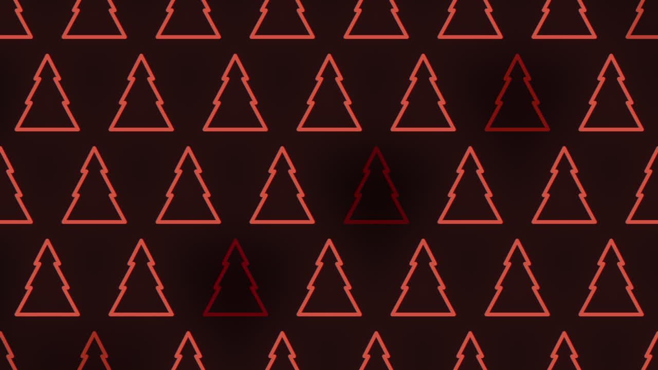 Energetic red triangle pattern on black background