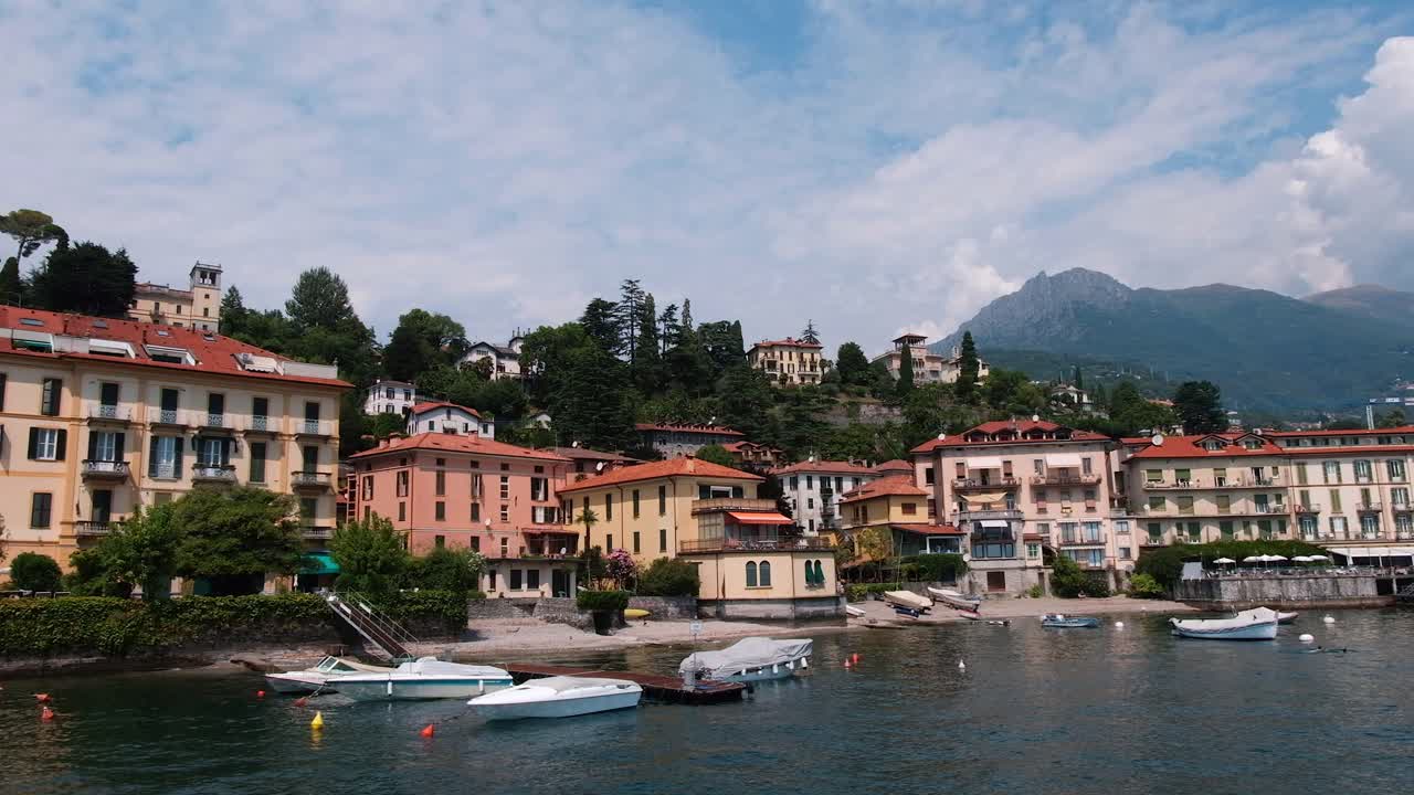 Scenic Lake Como with Boats and Mountains