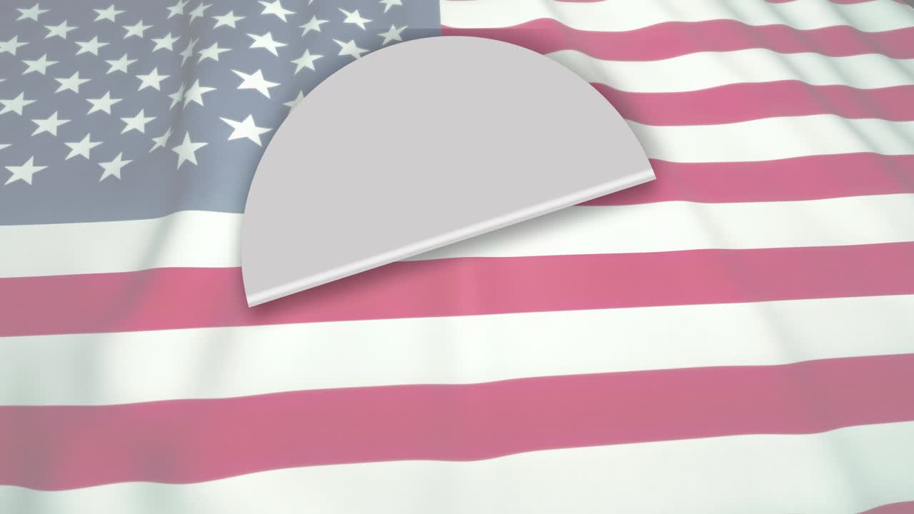 2020년 선거 투표 컨셉, 배경에 우리 발을 흔들고, 루프 애니메이션