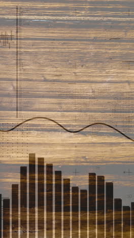 animación del procesamiento de datos sobre la bandera de américa