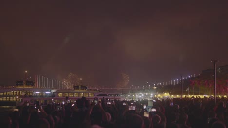 new year's eve fireworks celebration in istanbul