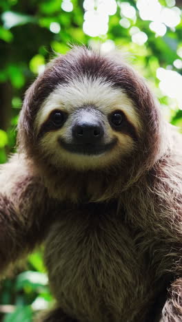 two sloths in the jungle