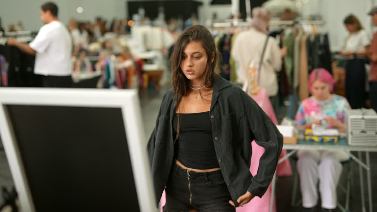 Photos of a fashion fair