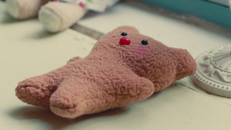 decorating a teddy bear
