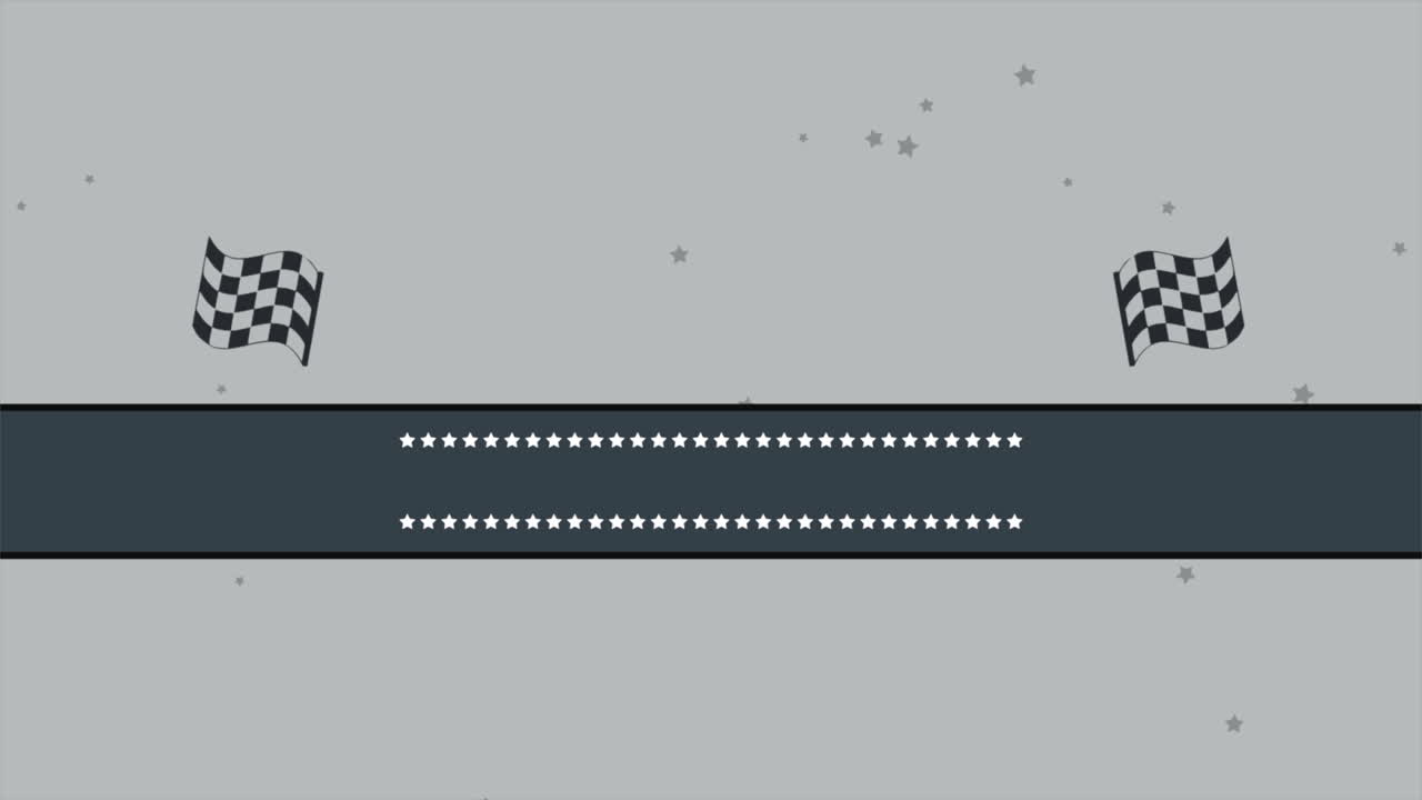 흰색 그라데이션에 레이스 플래그와 별 리본