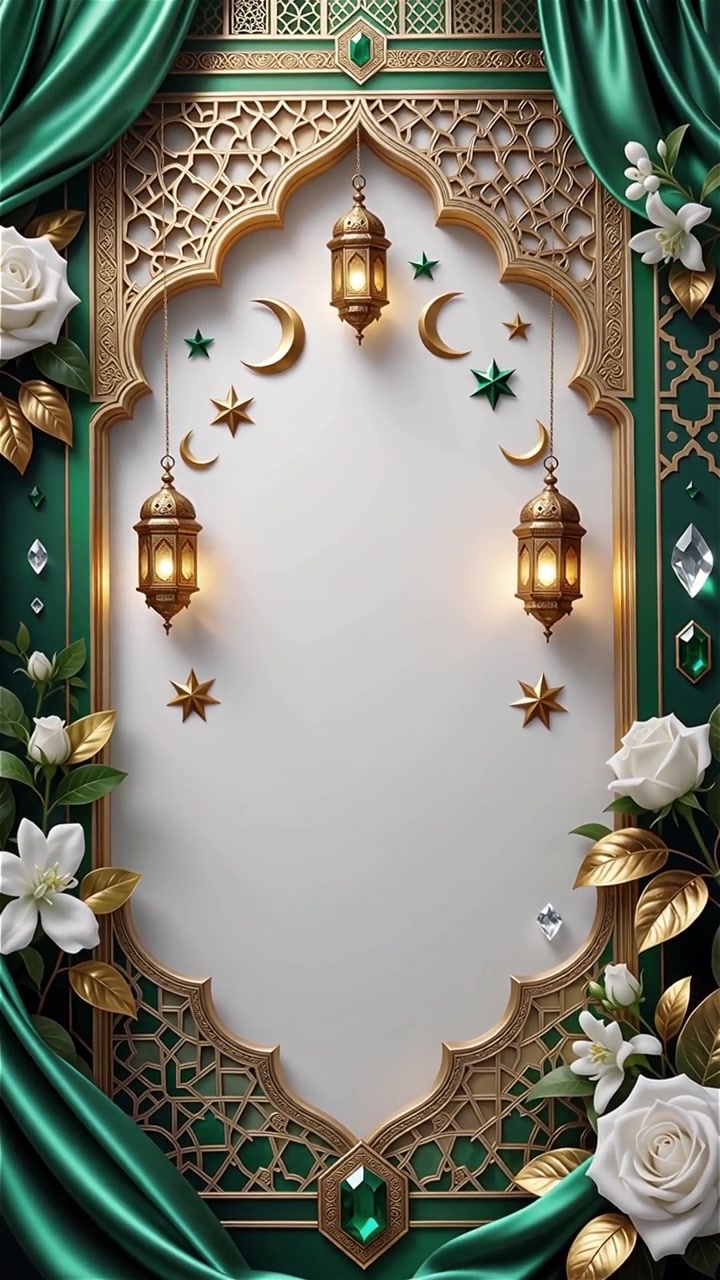 Compleanno del Profeta Maometto Mawlid al-Nabi Sfondo Islamico