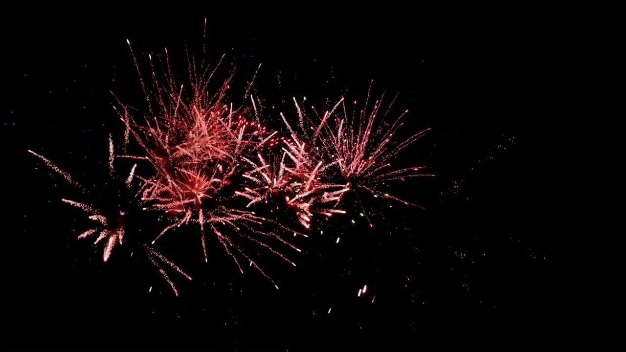 Firework display at night 4k