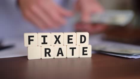 concept of paying a fixed rate loan