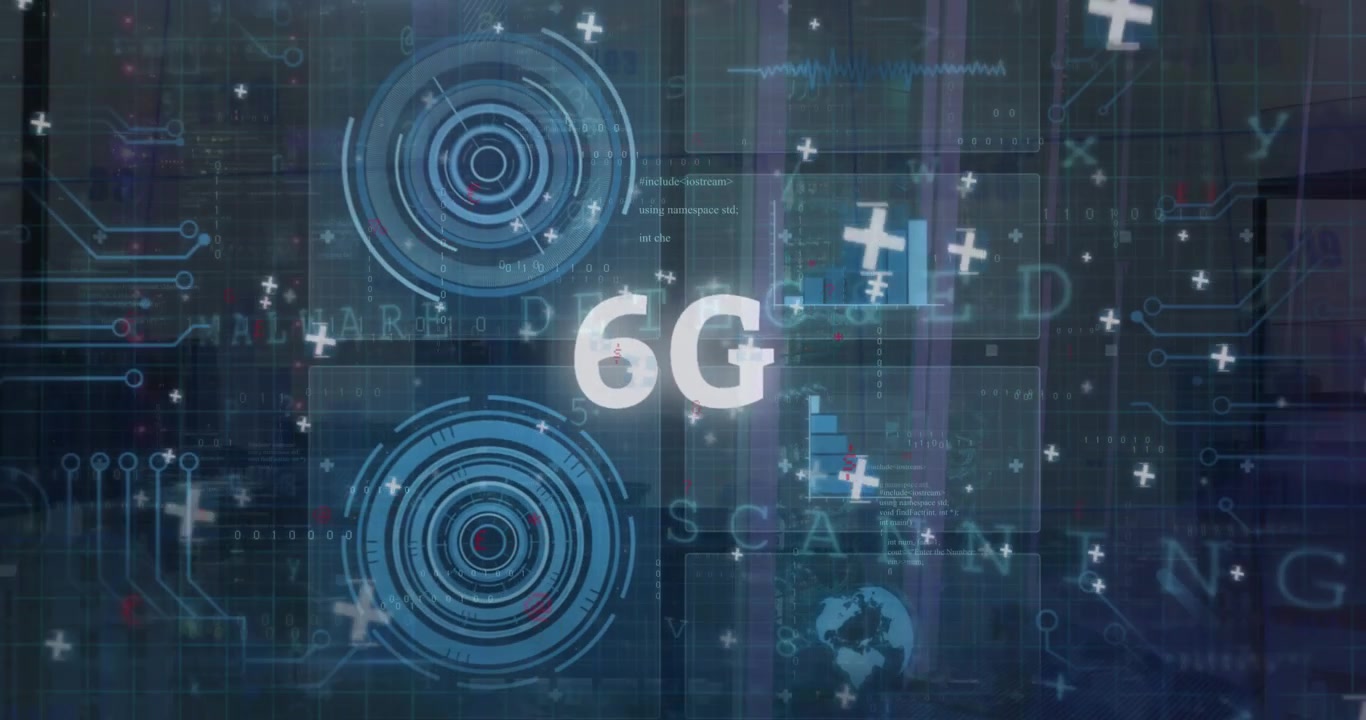Animation of data processing over 6g text