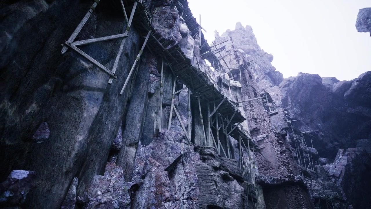 Puente desierto sobre rocas cubiertas de musgo que evoca momentos nostálgicos de exploración