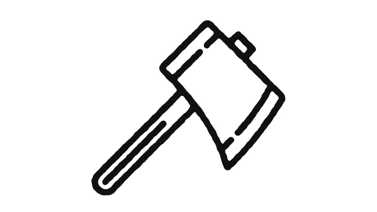 imágenes de animación del icono del hacha y canal alfa