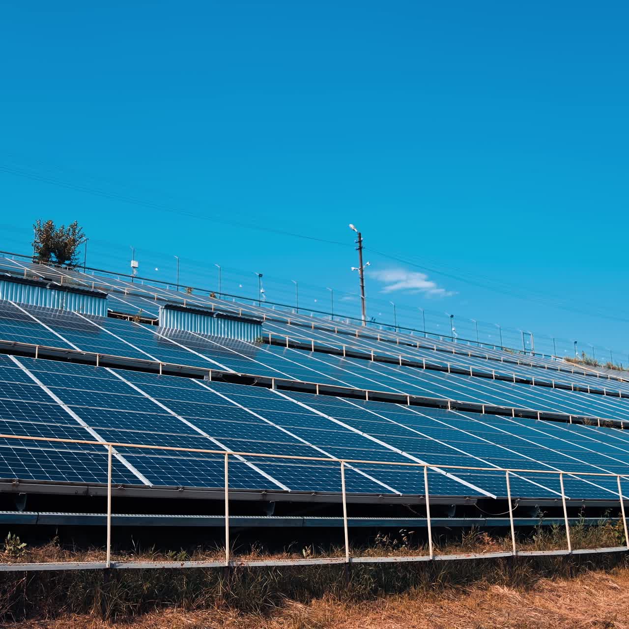 Alternative modern sunlight industry from sun. Solar panel electricity generation