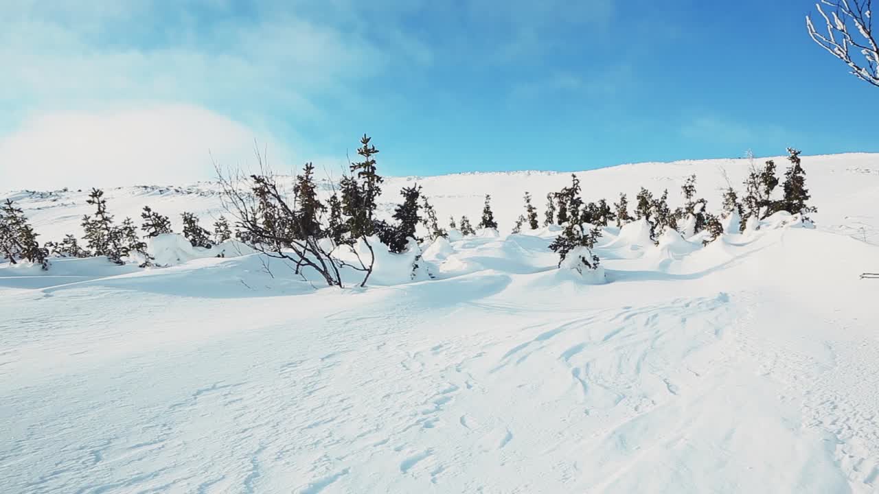 Snowy Mountain Scenery