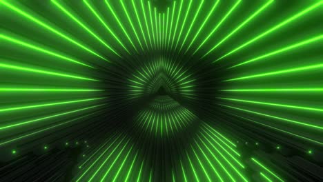abstract neon green tunnel