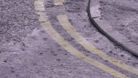 Slow-motion-rain-drops-on-grey-cloudy-day