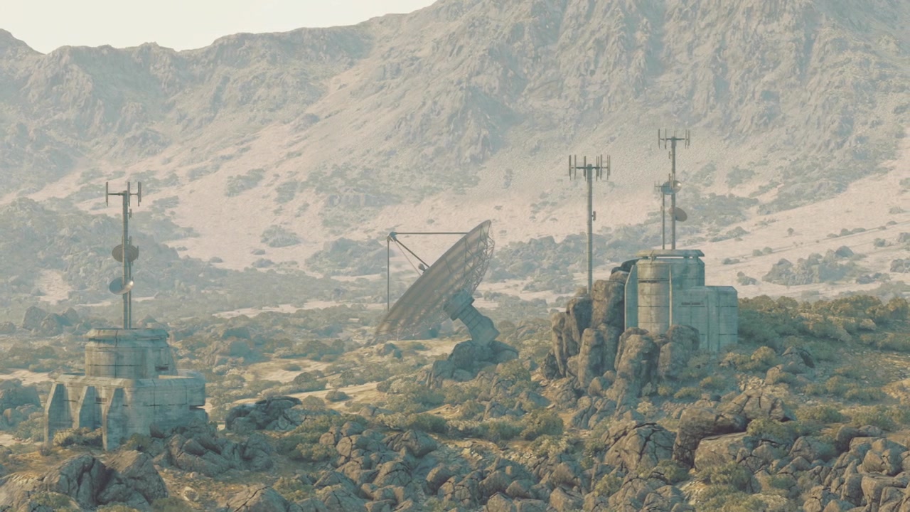 Sommets de montagnes isolés équipés de dispositifs de télécommunication avancés