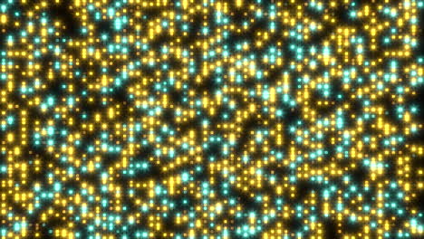 Abstract-pattern-blue-and-yellow-dots-on-black