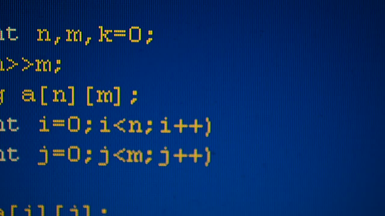 Shooting of the text of the computer program