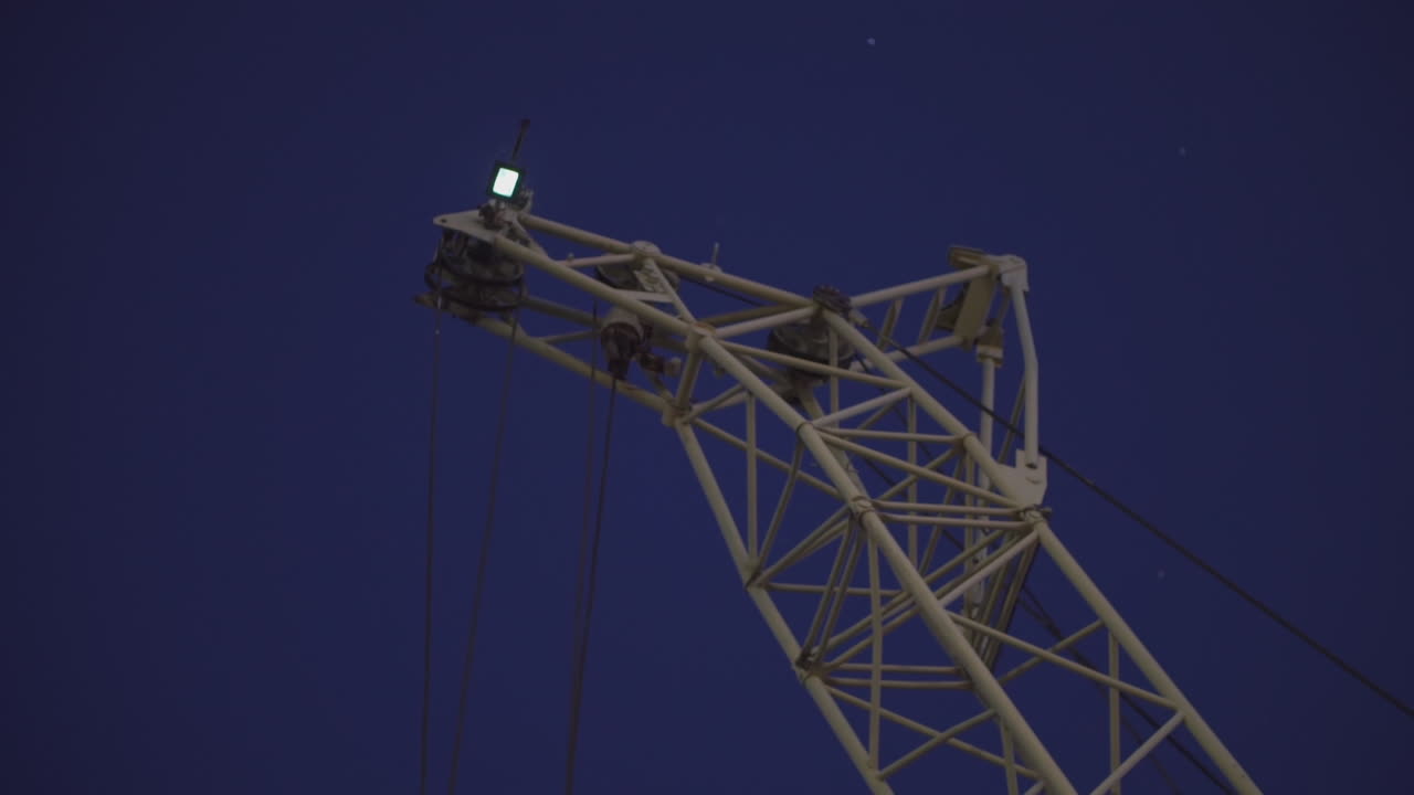 Crane Arm at Night