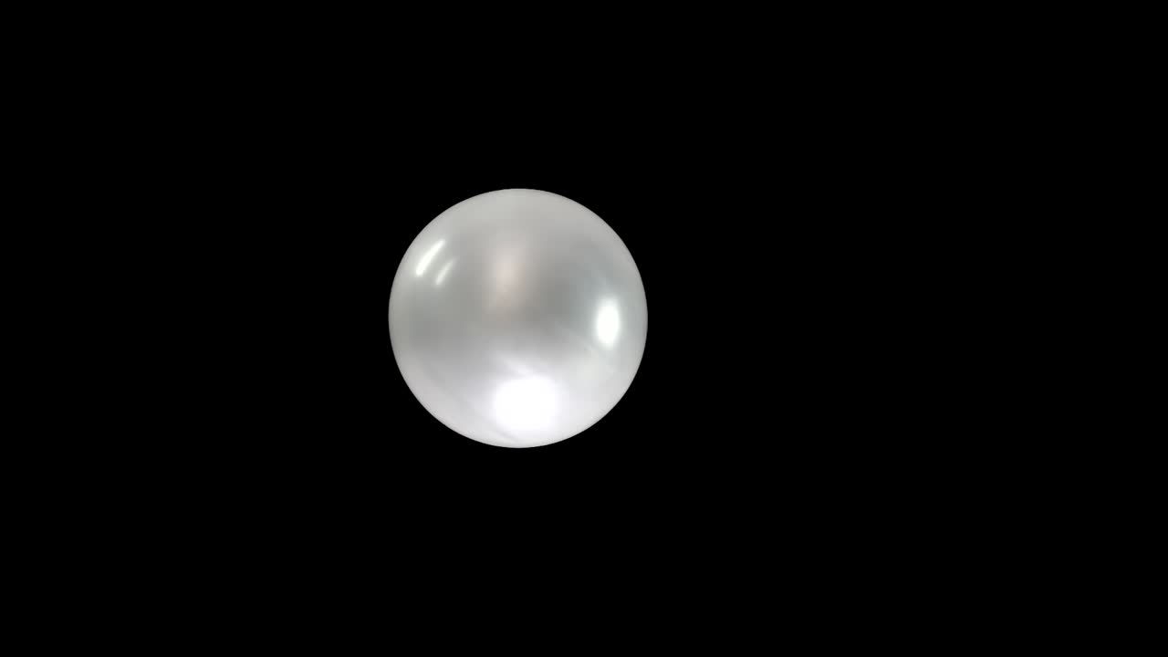 Create a stunning visual with this slow-mo clip of a single silver balloon. The black background allows for seamless integration into your event video, perfect for festive or elegant party animations.