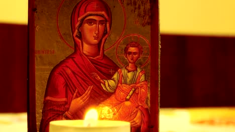 orthodox icon. holy mother of god.