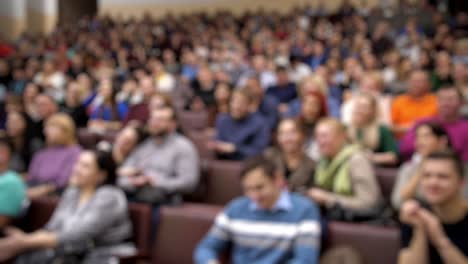 large audience at a conference or lecture