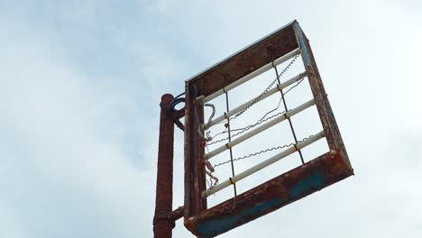 wrecked rusted signboard cala de tajao tenerife spain