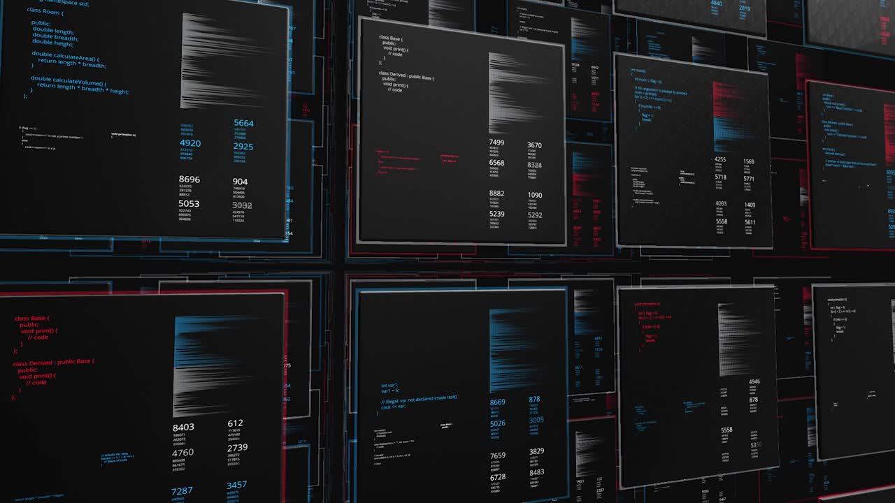 muro de código digital