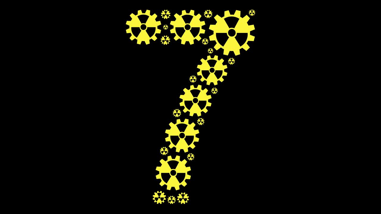 número radiactivo siete