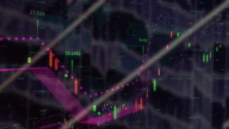 Animación-De-Procesamiento-De-Datos-Y-Diagramas-Sobre-Fondo-Negro