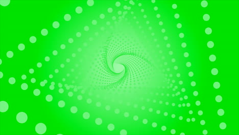 green abstract spiral pattern