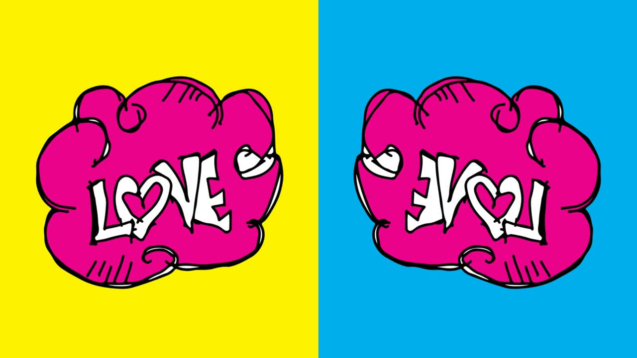 bambini che disegnano pop art sullo sfondo senza cuciture con il tema dell'amore