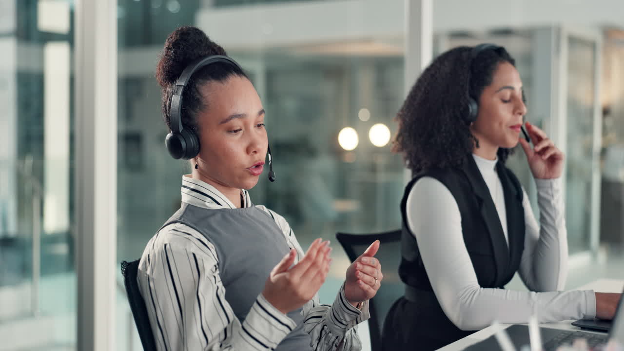 Call Center Agents Providing Customer Service