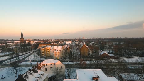 Ein-Zeitraffervideo-In-Deutschland-Im-Wunderschönen-Schneefall