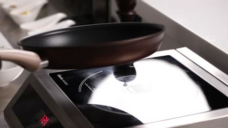 melting butter in a pan