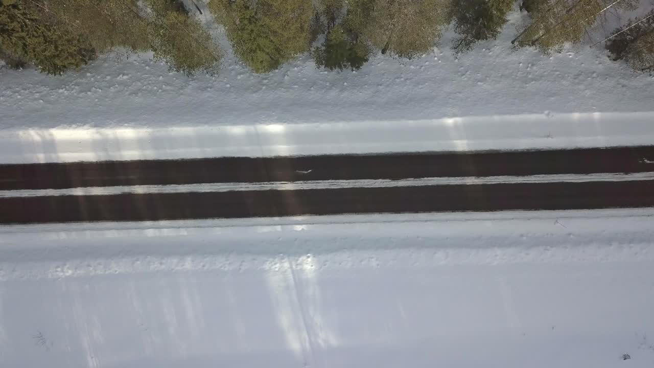 핀란드 라플란드-2의 겨울 빙판길