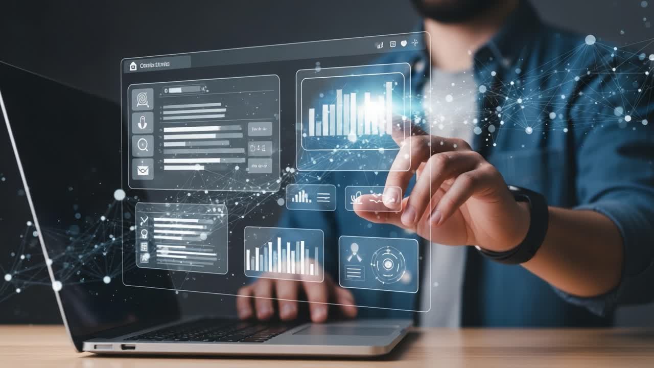 Engaging with Innovative Data Visualizations through Interactive Touch Interfaces on a Laptop, Bridging Digital and Physical Realities.