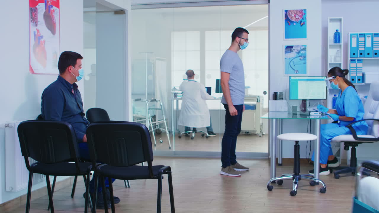 área de espera privada del hospital